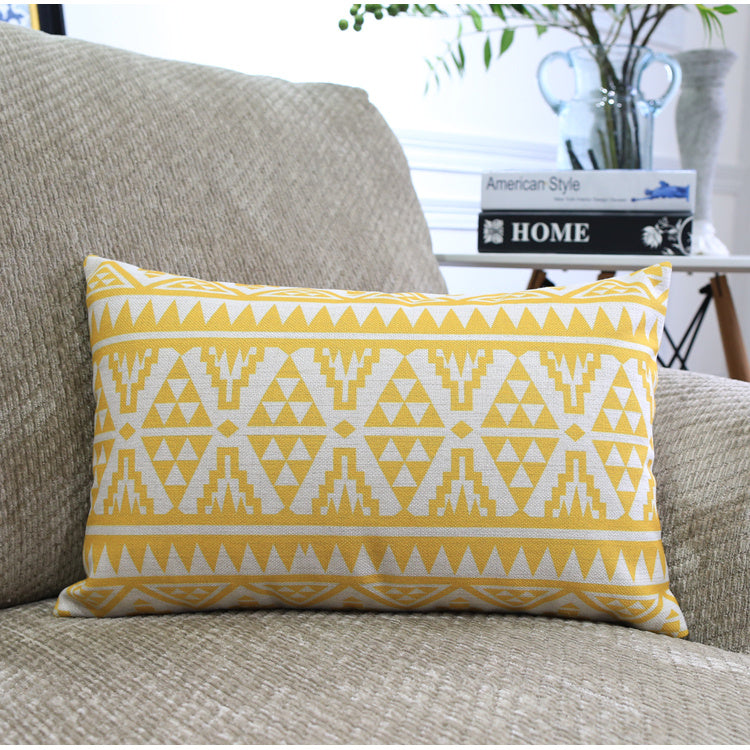 KTX-306899 Nordic Geometric Pattern Throw Pillowcase - 45x45cm & 30x50cm Options