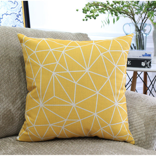 KTX-306899 Nordic Geometric Pattern Throw Pillowcase - 45x45cm & 30x50cm Options