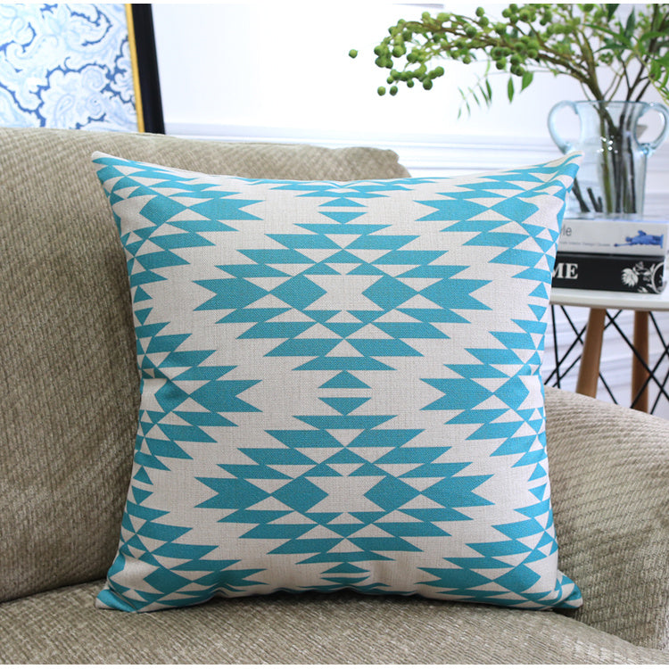 KTX-306899 Nordic Geometric Pattern Throw Pillowcase - 45x45cm & 30x50cm Options