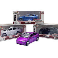 HKM-307027 Diecast 1:32 Scale Tesla Model X Toy Car with Sound and Light Features, Pull Back Action