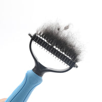 HKM-307155 Stainless Steel Pet Comb for Dogs - Small and Large Sizes in Blue and Pink