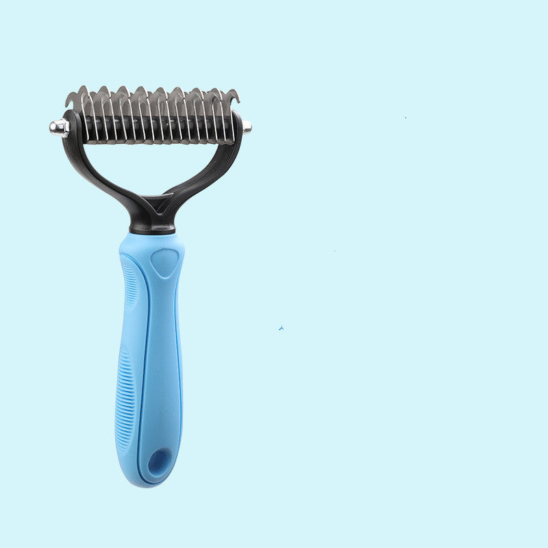 HKM-307155 Stainless Steel Pet Comb for Dogs - Small and Large Sizes in Blue and Pink