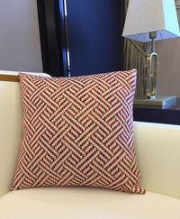HKM-307283 Orange Three-Dimensional Geometric Pattern Pillow Cover - 45x45cm & 50x50cm Options