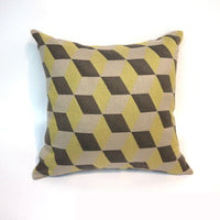 HKM-307283 Orange Three-Dimensional Geometric Pattern Pillow Cover - 45x45cm & 50x50cm Options