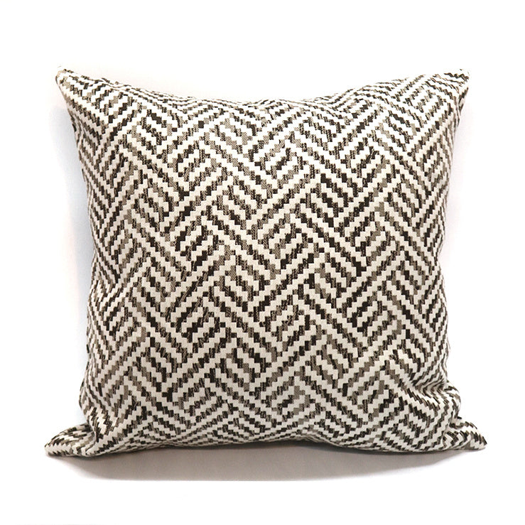 HKM-307283 Orange Three-Dimensional Geometric Pattern Pillow Cover - 45x45cm & 50x50cm Options