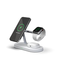 HKM-307283 Three-in-One 15W Magnetic Wireless Charger with Night Light and USB Output