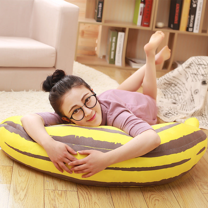 HKM-307347 Crystal Super Soft Banana Plush Pillow Toy