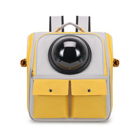 HKM-307411 Cat Space Capsule Backpack for Pets - Portable, Medium Soft, Solid Color Design, Holds Up to 7 Kg