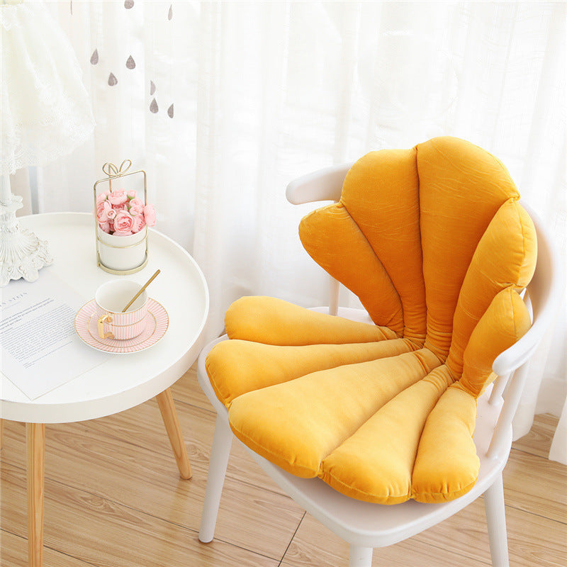 HKM-307603 Luxurious Velvet Seal Shell Chair Cushion - Soft Support Pillow for Comfort and Style in Any Space
