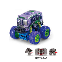 HKM-307859 Off-Road Die Cast School Bus Toy with Friction Action for Kids Ages 5 and Up