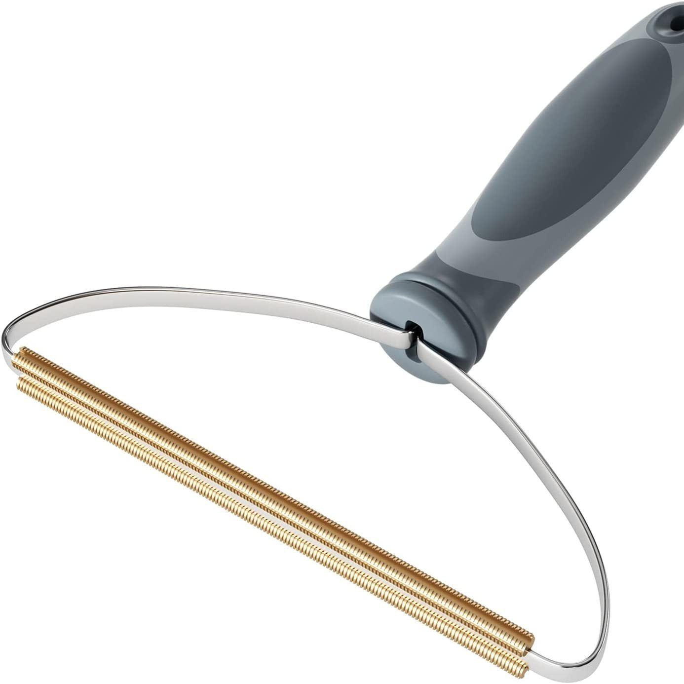 HKM-307923 Pet Hair Remover Tool for Carpets, Upholstery, and Furniture - Durable Copper and Stainless Steel Design