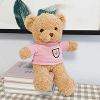 HKM-308051 Cute Plush Teddy Bear with Heart Sweater - Soft Stuffed Animal Toy for All Ages