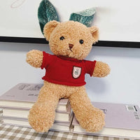 HKM-308051 Cute Plush Teddy Bear with Heart Sweater - Soft Stuffed Animal Toy for All Ages