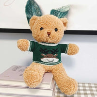 HKM-308051 Cute Plush Teddy Bear with Heart Sweater - Soft Stuffed Animal Toy for All Ages