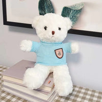 HKM-308051 Cute Plush Teddy Bear with Heart Sweater - Soft Stuffed Animal Toy for All Ages