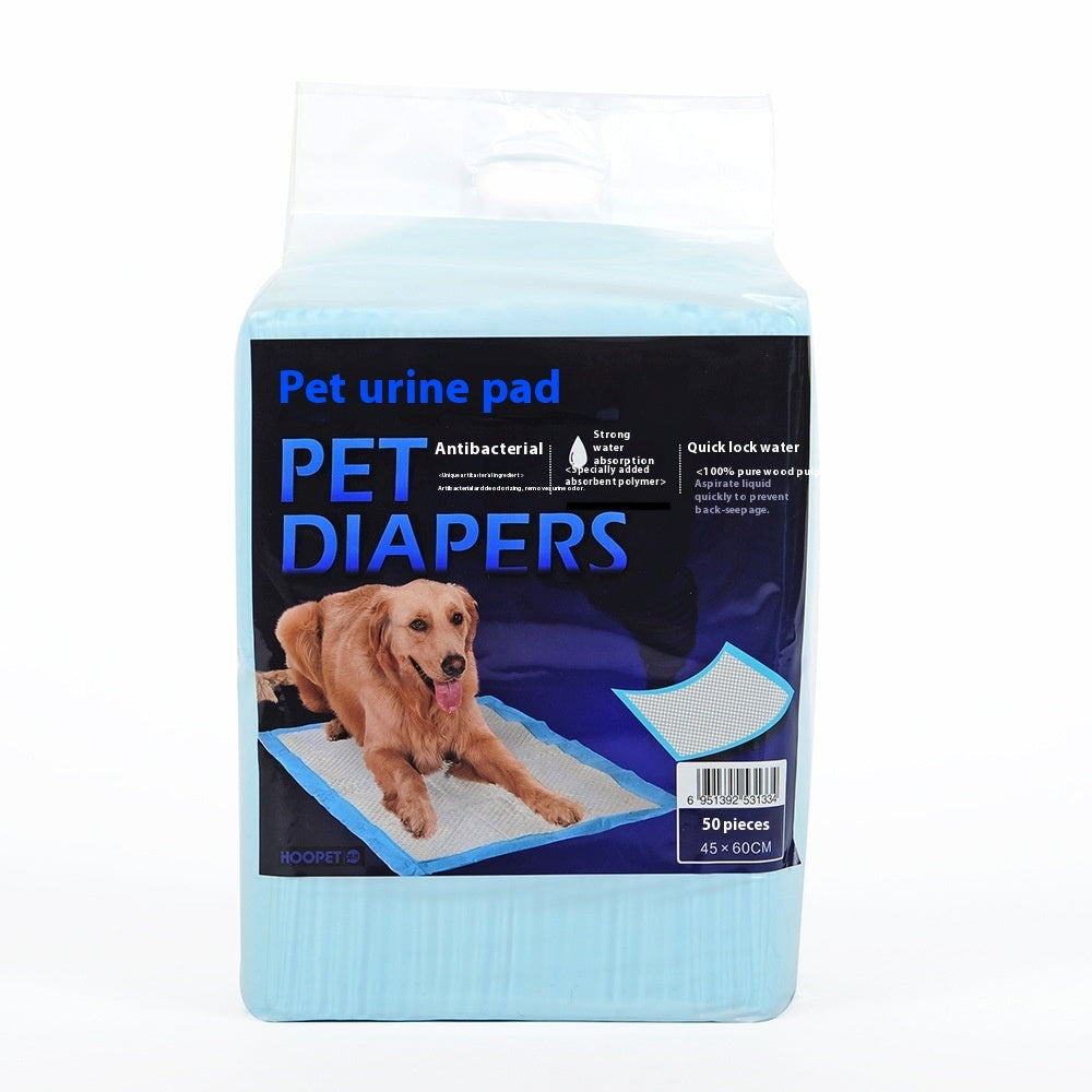 HKM-308051 Puppy Diapers for Dogs - Absorbent Changing Pads, 50 or 100 Pack