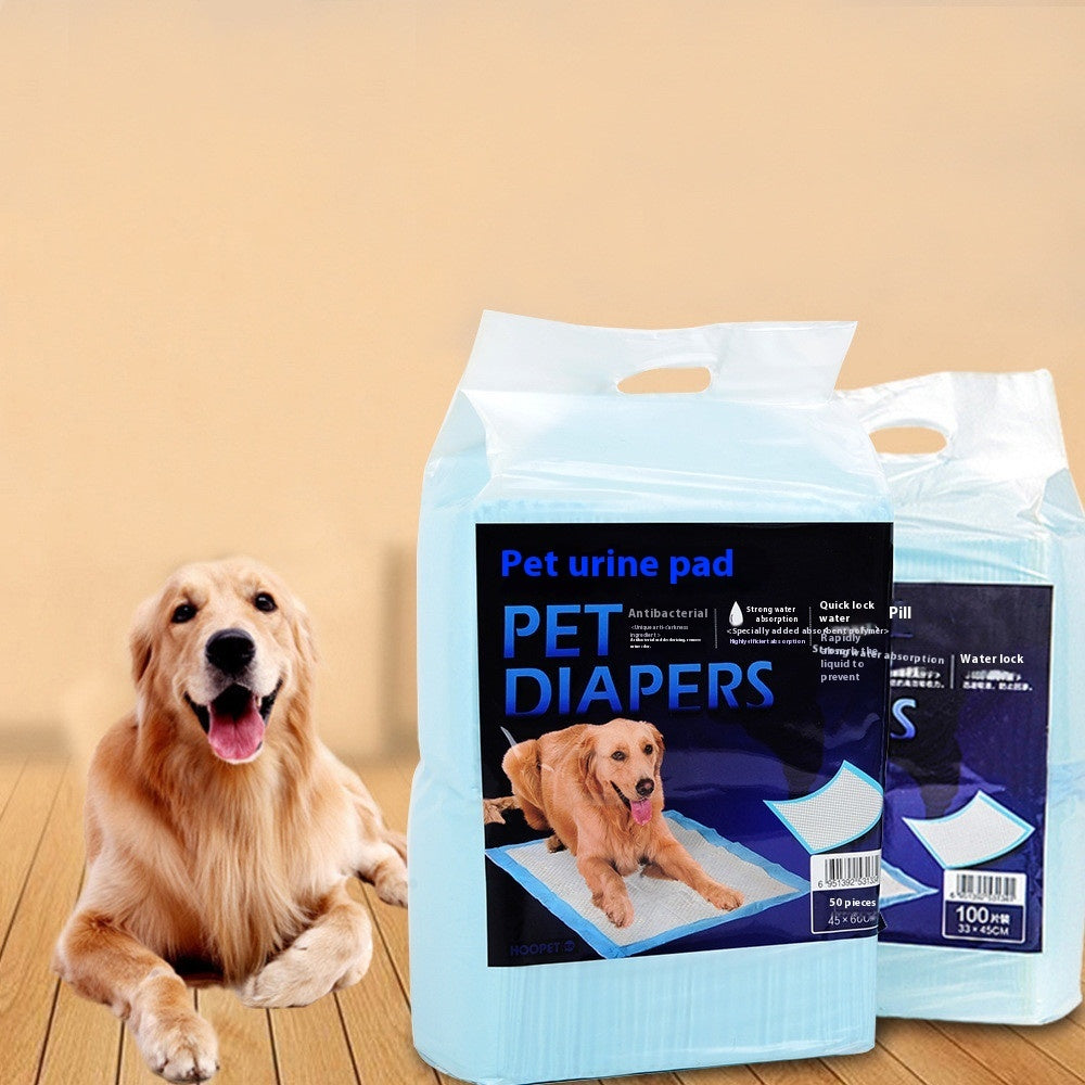 HKM-308051 Puppy Diapers for Dogs - Absorbent Changing Pads, 50 or 100 Pack