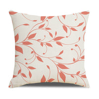 HKM-308051 Rose Red Linen Pillowcase 45x45cm for Sofa Cushion - Stylish Home Accent