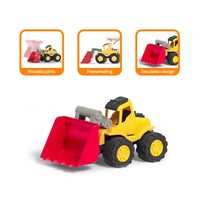 HKM-308179 Large Friction Loading Truck Toy for Kids - Plastic Bulldozer Vehicle for Beach and Construction Play