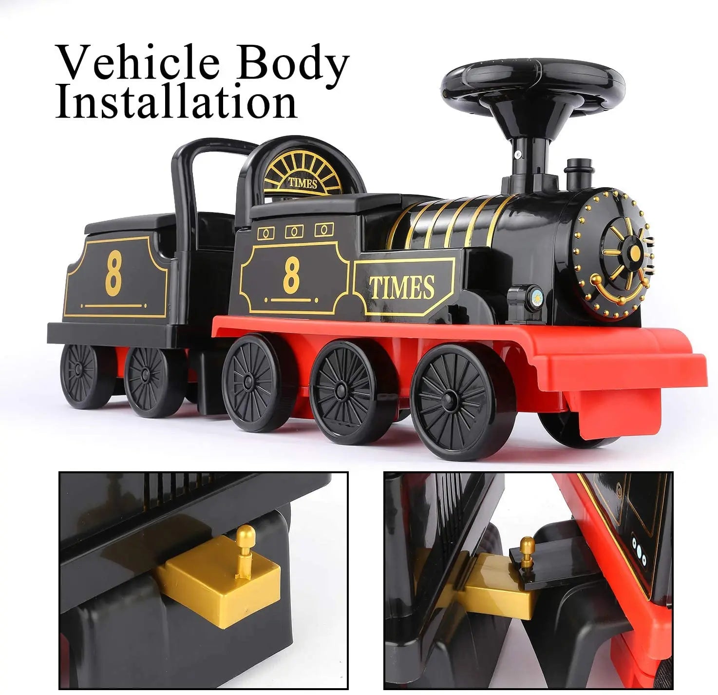 HKM-308371 Electric Toy Train Set for Kids with Light and Sound - Includes Track and Carriages, Ideal for Ages 2-14