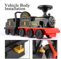 HKM-308371 Electric Toy Train Set for Kids with Light and Sound - Includes Track and Carriages, Ideal for Ages 2-14