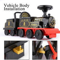 HKM-308371 Electric Toy Train Set for Kids with Light and Sound - Includes Track and Carriages, Ideal for Ages 2-14