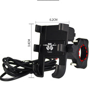 HKM-308435 Aluminum Alloy Smartphone Holder for Bicycles and Motorcycles – Shockproof, Waterproof, and Adjustable for Navigation