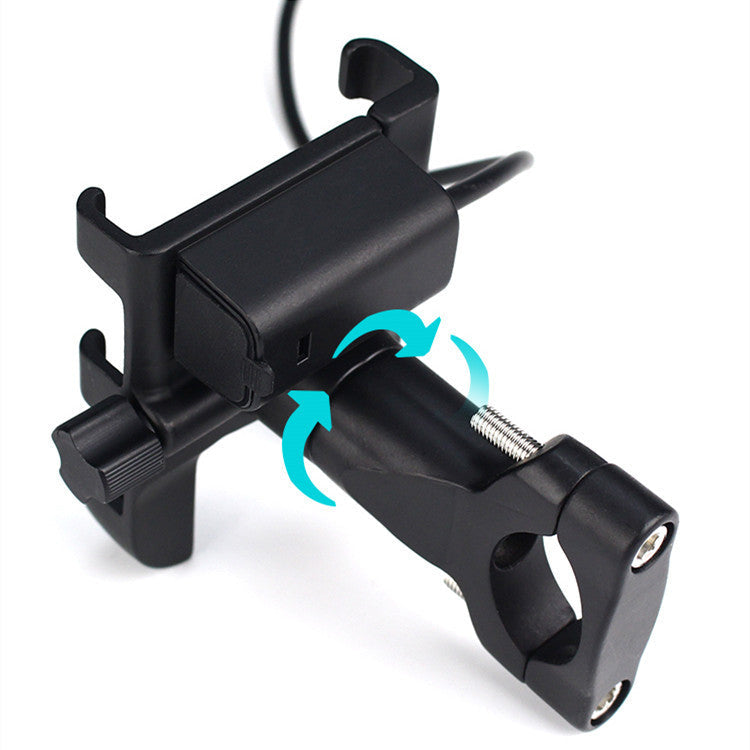 HKM-308435 Aluminum Alloy Smartphone Holder for Bicycles and Motorcycles – Shockproof, Waterproof, and Adjustable for Navigation