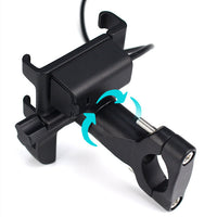 HKM-308435 Aluminum Alloy Smartphone Holder for Bicycles and Motorcycles – Shockproof, Waterproof, and Adjustable for Navigation