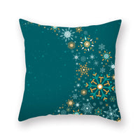 HKM-308435 Christmas Theme Peach Skin Cushion Pillowcase - 45x45cm Polyester Cover