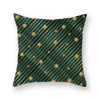 HKM-308435 Christmas Theme Peach Skin Cushion Pillowcase - 45x45cm Polyester Cover