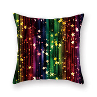 HKM-308435 Christmas Theme Peach Skin Cushion Pillowcase - 45x45cm Polyester Cover