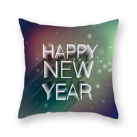 HKM-308435 Christmas Theme Peach Skin Cushion Pillowcase - 45x45cm Polyester Cover