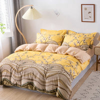 HKM-308691 Aloe Cotton Print Four-Piece Bedding Set for 2.0m Beds - Modern Style in Multiple Patterns