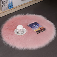 HKM-308755 Plush Round Carpet Floor Mat for Living Room and Bedroom in Various Colors