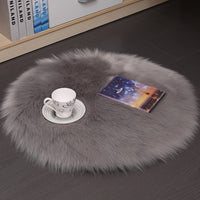 HKM-308755 Plush Round Carpet Floor Mat for Living Room and Bedroom in Various Colors