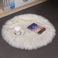 HKM-308755 Plush Round Carpet Floor Mat for Living Room and Bedroom in Various Colors