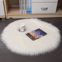 HKM-308755 Plush Round Carpet Floor Mat for Living Room and Bedroom in Various Colors