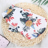 HKM-308819 Pineapple Pattern Short Sleeve Shirt for Men and Women in Various Colors