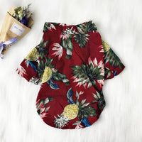 HKM-308819 Pineapple Pattern Short Sleeve Shirt for Men and Women in Various Colors