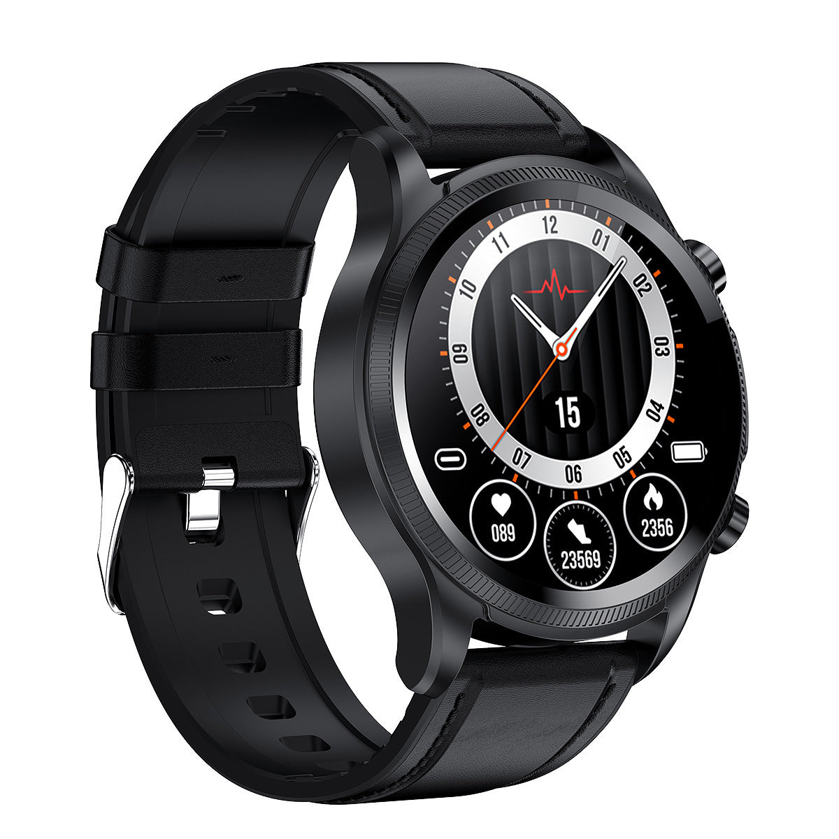 HKM-308883 Laser Smart Watch with ECG, Blood Pressure, Heart Rate, and Temperature Monitoring Features