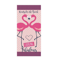 HKM-308947 Flamingo Ice Cream Print Microfiber Beach Towel for Summer, Yoga, and Camping - 150x70cm