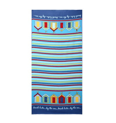 HKM-308947 Flamingo Ice Cream Print Microfiber Beach Towel for Summer, Yoga, and Camping - 150x70cm