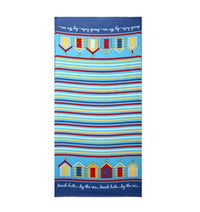 HKM-308947 Flamingo Ice Cream Print Microfiber Beach Towel for Summer, Yoga, and Camping - 150x70cm