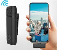 HKM-309075 Compact Noise Reduction Microphone with 10-Hour Battery Life and 20m Transmission Distance