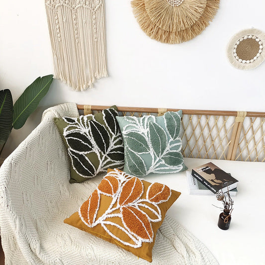 HKM-309203 Bohemian Minimalist Tufted Pillow in Multiple Colors - 45x45 CM Cotton Design