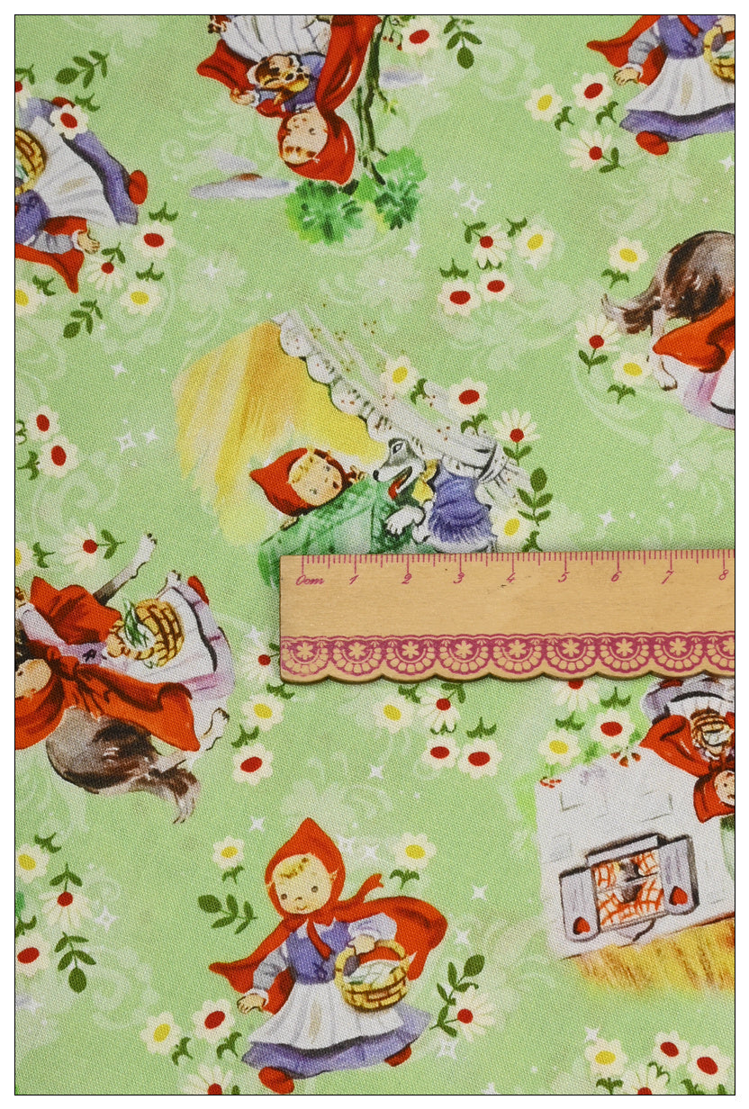 HKM-309203 Fairy Tale Print Cotton Fabric – DIY Handmade Material for Craft Projects