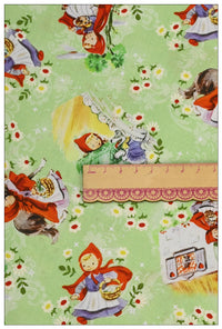 HKM-309203 Fairy Tale Print Cotton Fabric – DIY Handmade Material for Craft Projects