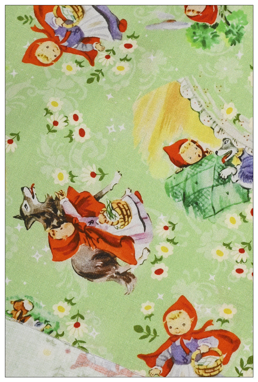HKM-309203 Fairy Tale Print Cotton Fabric – DIY Handmade Material for Craft Projects