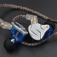 HKM-309267 Heavy Bass Metal Wired In-Ear Headphones with Microphone - HiFi Sound, 3.5mm Plug, 1.25m Cable
